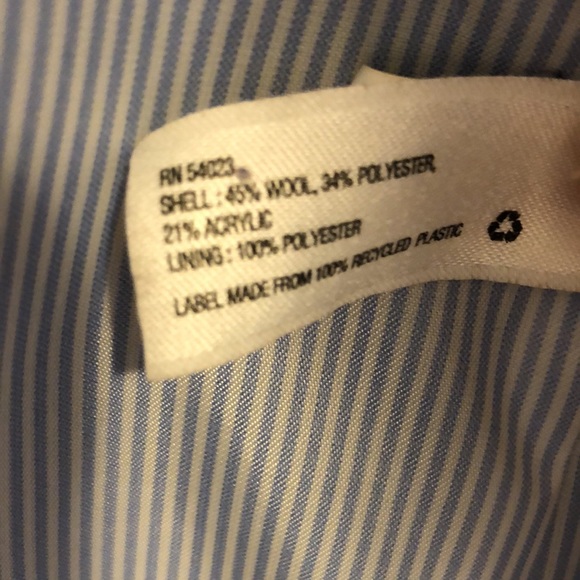 Gap Royal Blue Academy Wool Blend 2-Button Blazer - Picture 7 of 12